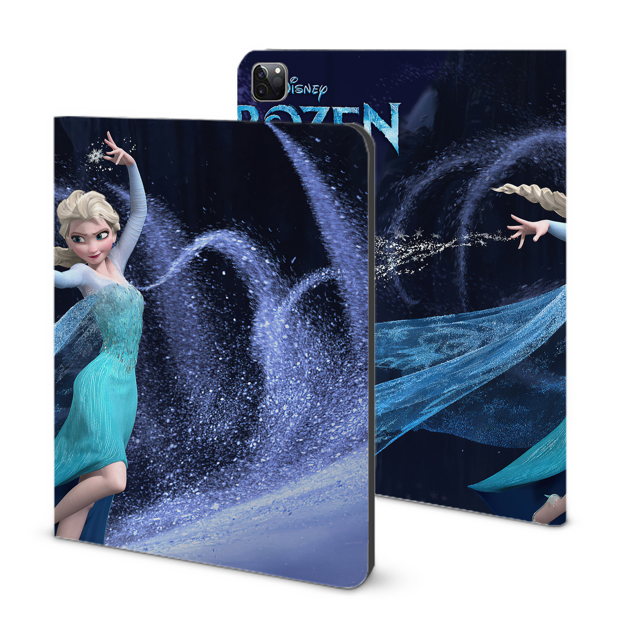 （画像用） アナと雪の女王 アンナ エルサ Frozen Anna Elsa IPad ケース ブック型 PUレザー TPU 耐衝撃 軽量 薄型 ペン収納なし 全面保護 IPad 各モデル対応